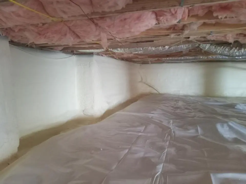 Crawl space encapsulation with closed-cell spray foam for Attic Insulation in Marysville
